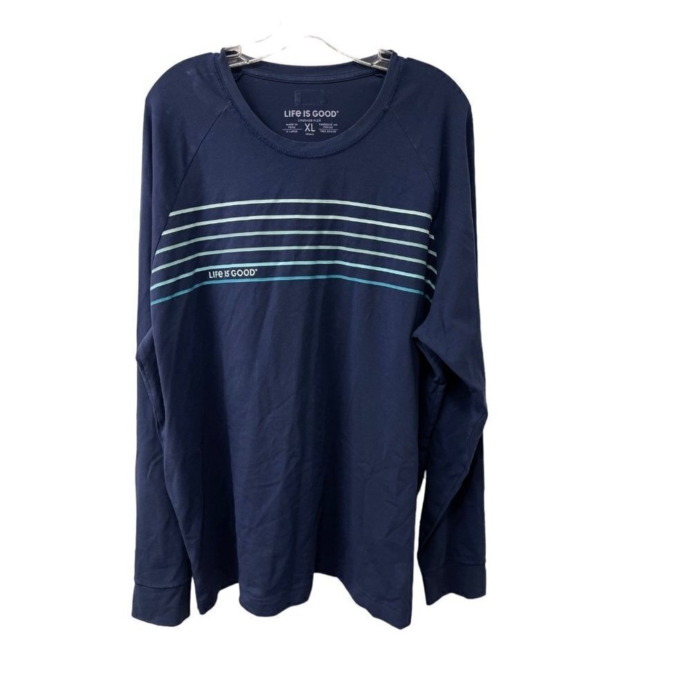 Life is Good Men's Still Sea Crusher-FLEX Crew XL